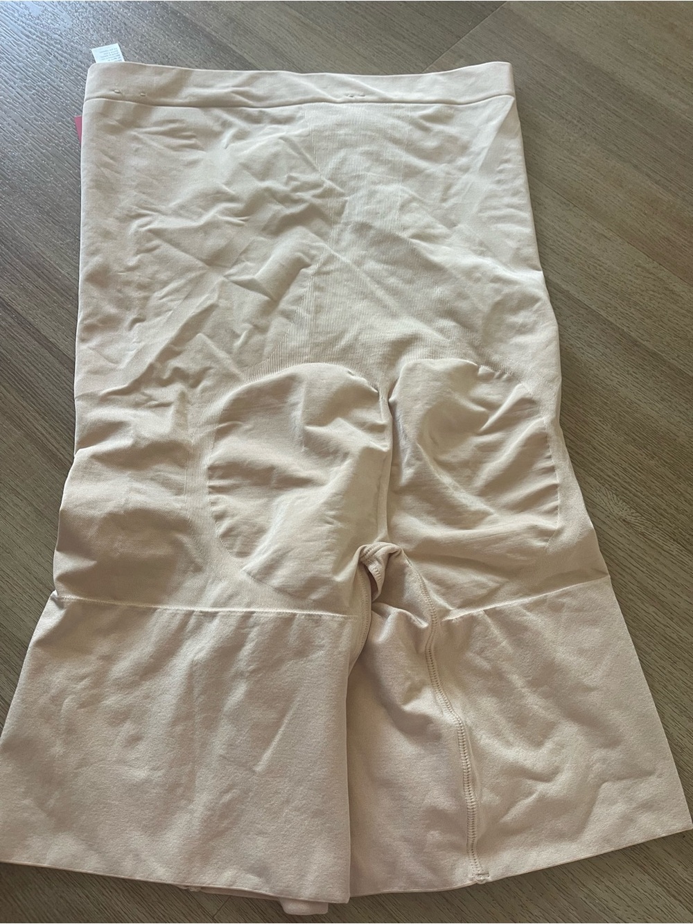 NWT SPANX Stretch High-Waist Shaping Shorts - Nude with flaw size L - Picture 5 of 9